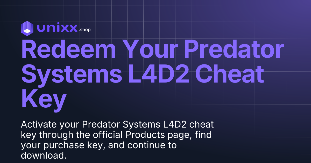 How Do I Redeem My Key? | Unixx Shop Docs